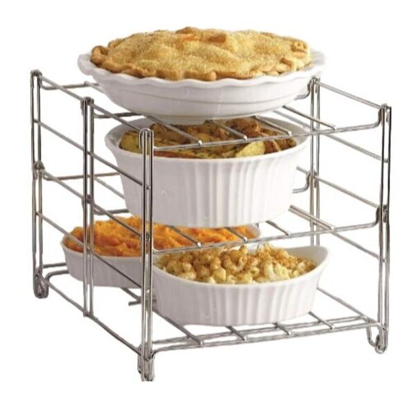 Nifty 3-Tier Oven Rack Non-Stick Dishwasher Safe Chrome Plated Steel Constructio - Picture 1 of 4